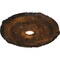 Ekena Millwork Attica with Rose Ceiling Medallion (Fits Canopies up to 4 1/2"), 26"OD x 3 3/4"ID x 1 1/2"P, Rust CM26ATRUS - alternate 3